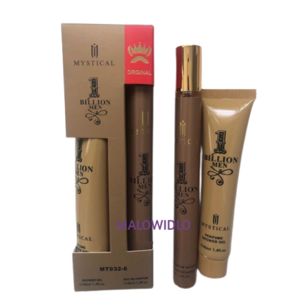 ZESTAW MĘSKI 1 BILLION MEN Perfumetka 35ml + Żel pod Prysznic 40ml